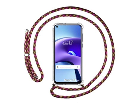 Carcasa Xiaomi Redmi Note 9T 5G TUMUNDOSMARTPHONE Colgante Rosa
