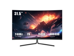 Monitor para juegos TITAN ARMY C32C1S 1500R Curvo 31.5 pulgadas 2560x1440 HVA Panel rápido 240Hz Frecuencia de actualización 1ms MPRT 99%sRGB