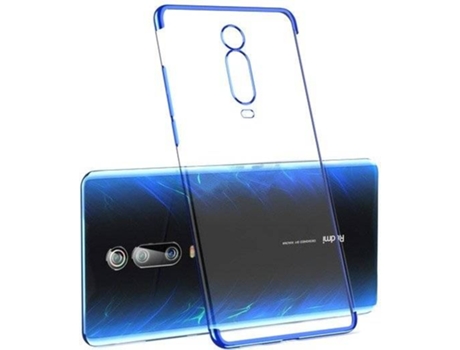 Carcasa Xiaomi Redmi 9T LMOBILE Transparente - Azul