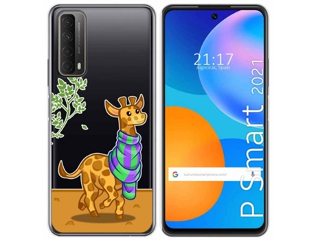 Carcasa Huawei P Smart 2021 TUMUNDOSMARTPHONE Dibujos Transparente Multicolor