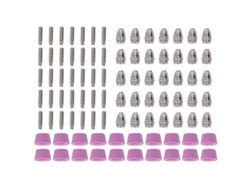 Kit De Consumibles Para Antorcha De Corte Por Plasma De 90 Piezas: Electrodos, Boquillas Y Copa De Cerámica.
