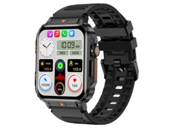 Reloj inteligente Bluetooth, llamadas, frecuencia cardíaca, presión arterial, sueño, salud, monitor de ejercicio, podómetro, negro Yizhood