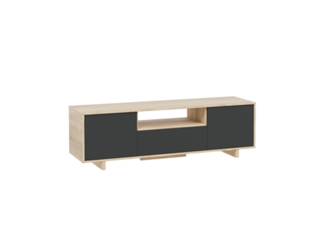 Mueble TV Zaida 3 Puertas Color Roble y Gris 150 x 41 cm VS VENTA-STOCK