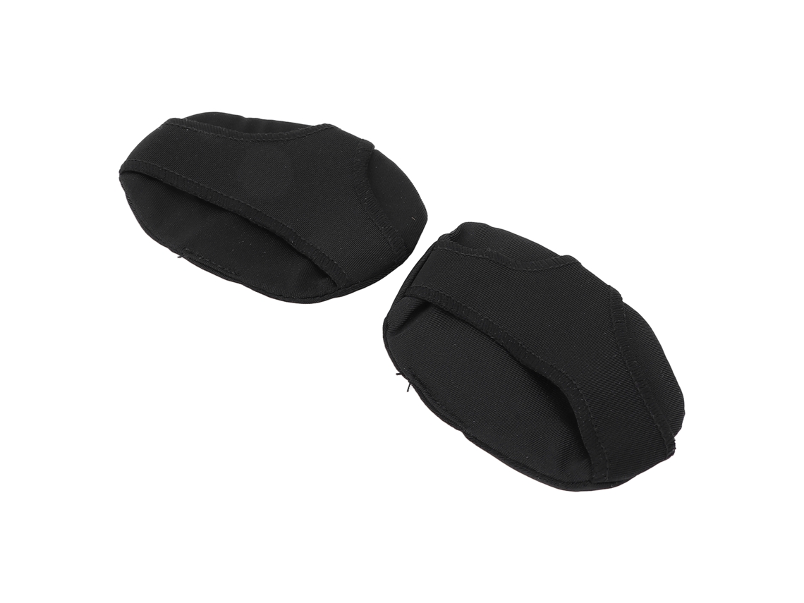 Plantillas de tela para el antepié, almohadillas metatarsianas, cuidado de la salud de los pies, color negro Laopipfu