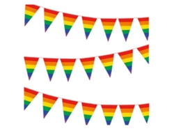 Bandera Del Orgullo Arcoíris En Un Pabellón Decorativo Para Fiestas Gay En El Jardín, Bares Y Uso Al Aire Libre.
