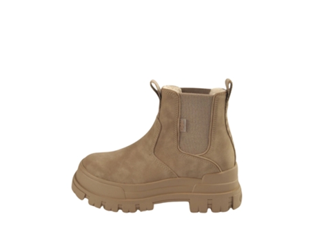 Botas de Mujer BUFFALO Aspha Chelsea Warm Vegan Piel Marrón (39)