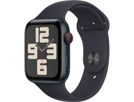 APPLE Watch SE GPS+Cellular 44 mm Medianoche con Correa Deportiva Medianoche (Talla: S/M)