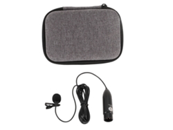 Microfone Lavalier Com Redução De Ruído Omnidirecional 48v Phantom Power Xlr 3 Pinos Para Gravação Entrevista