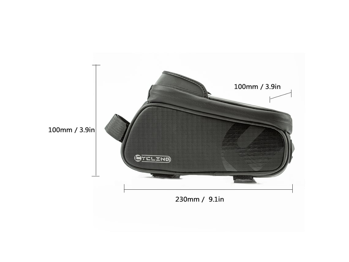 Bolsa De Bicicleta À Prova De Água Com Tela Tática Para Celular Para Mountain Bike Aro Superior 1l