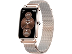 Elegante reloj inteligente resistente al agua con monitorización de la frecuencia cardíaca y del ciclo menstrual femenino, Gold Ly Ebike