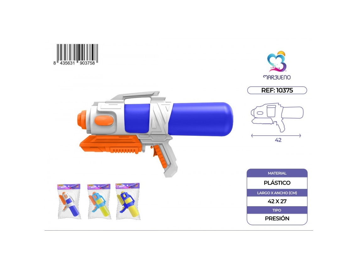 Pistola de agua Marbueno para jardín y piscina, plástico duradero, Marbueno Summer