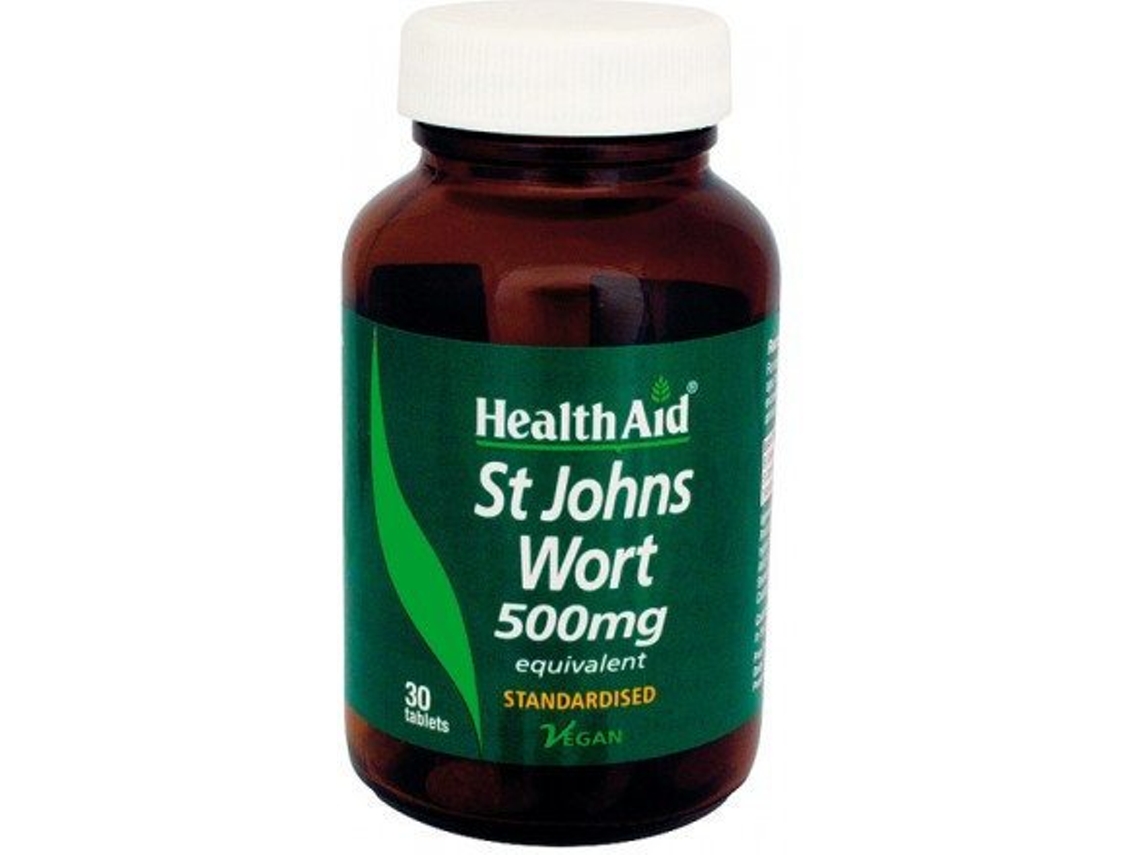 Complemento Alimentar HEALTH AID Hiperico 500 Mg 30 Comprimidos