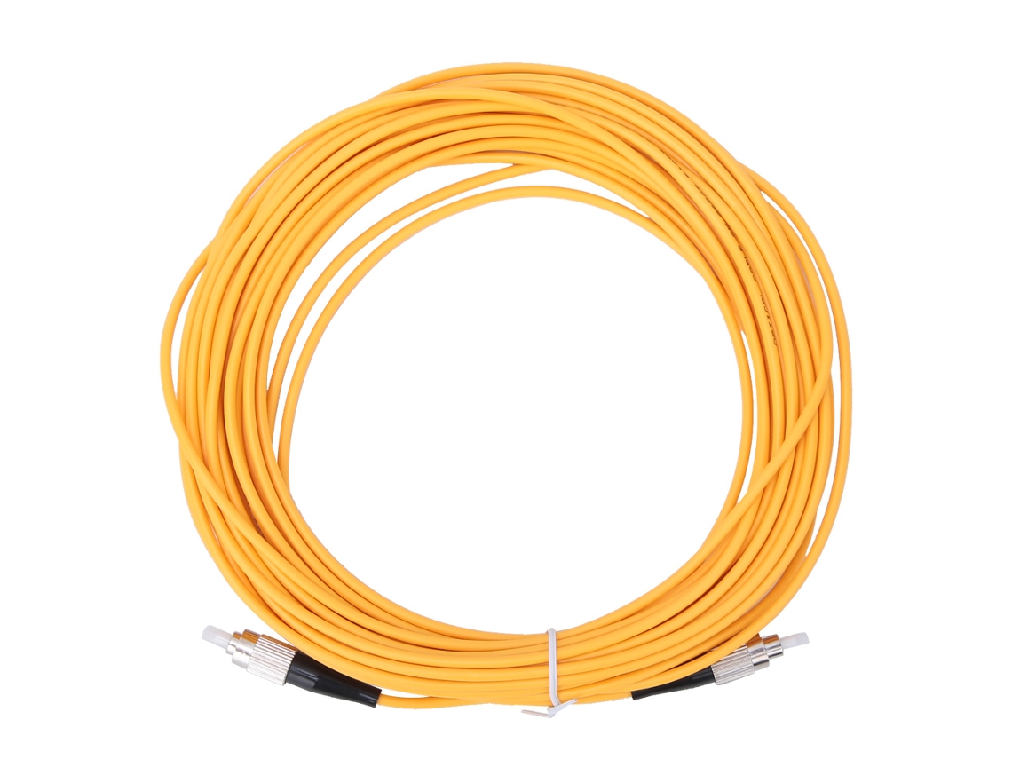 Cable De Fibra Óptica Monomodo Fc/upc A Fc/upc De 10 M, Color Amarillo.