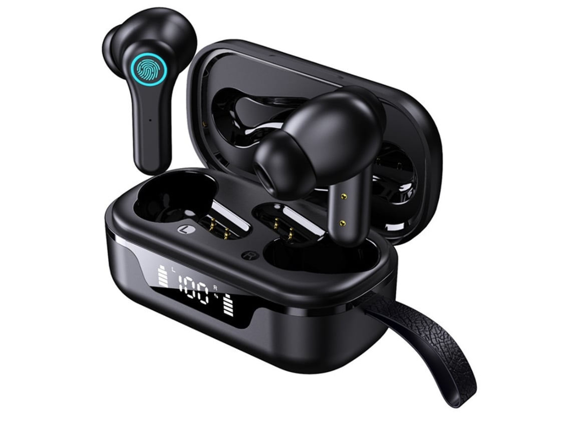Auriculares Inalámbricos Bluetooth Intrauditivos con 4 Micrófonos HD 100 Horas de Reproducción Auriculares Inalámbricos con Control Táctil Cvc YEMAESRE