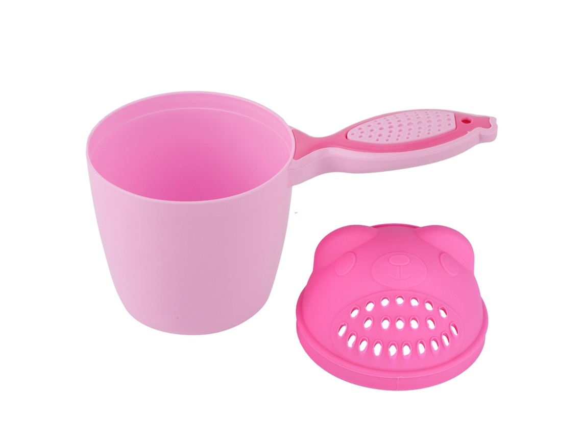 Rebe-taza De Shampoo Para Bebê Bonito, Descarga De Banheiro Para Lavar O Cabelo, Protetor De Olhos (rosa)