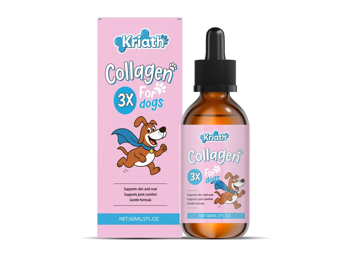 Gotas De Colágeno Para Perros Con Fórmula Suave Cuidado Con Pelo Y Piel Suplemento Para Alimentación Principal