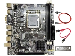 Kit De Placa Base H61 Con Arquitectura Lga1155, 2 Ranuras De Memoria Ddr3, 6 Puertos Usb Para