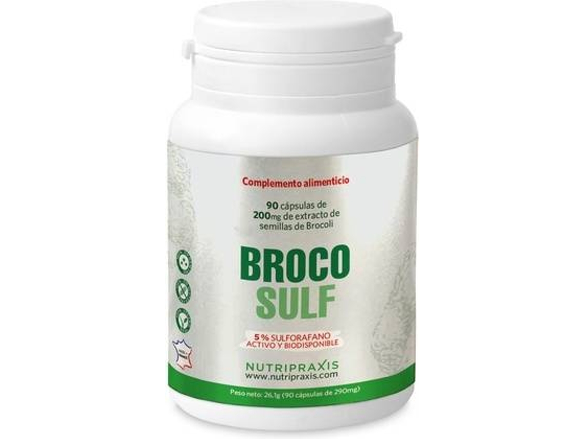 Complemento Alimentar NUTRIPRAXIS Brocosulf (90 cápsulas vegetais)