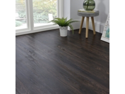 Pisos de Vinilo Vanola Laminados de PVC 7 planchas 0,975 m² Wengué de madera oscura (Dark Wood Wenge) NEU.HOLZ