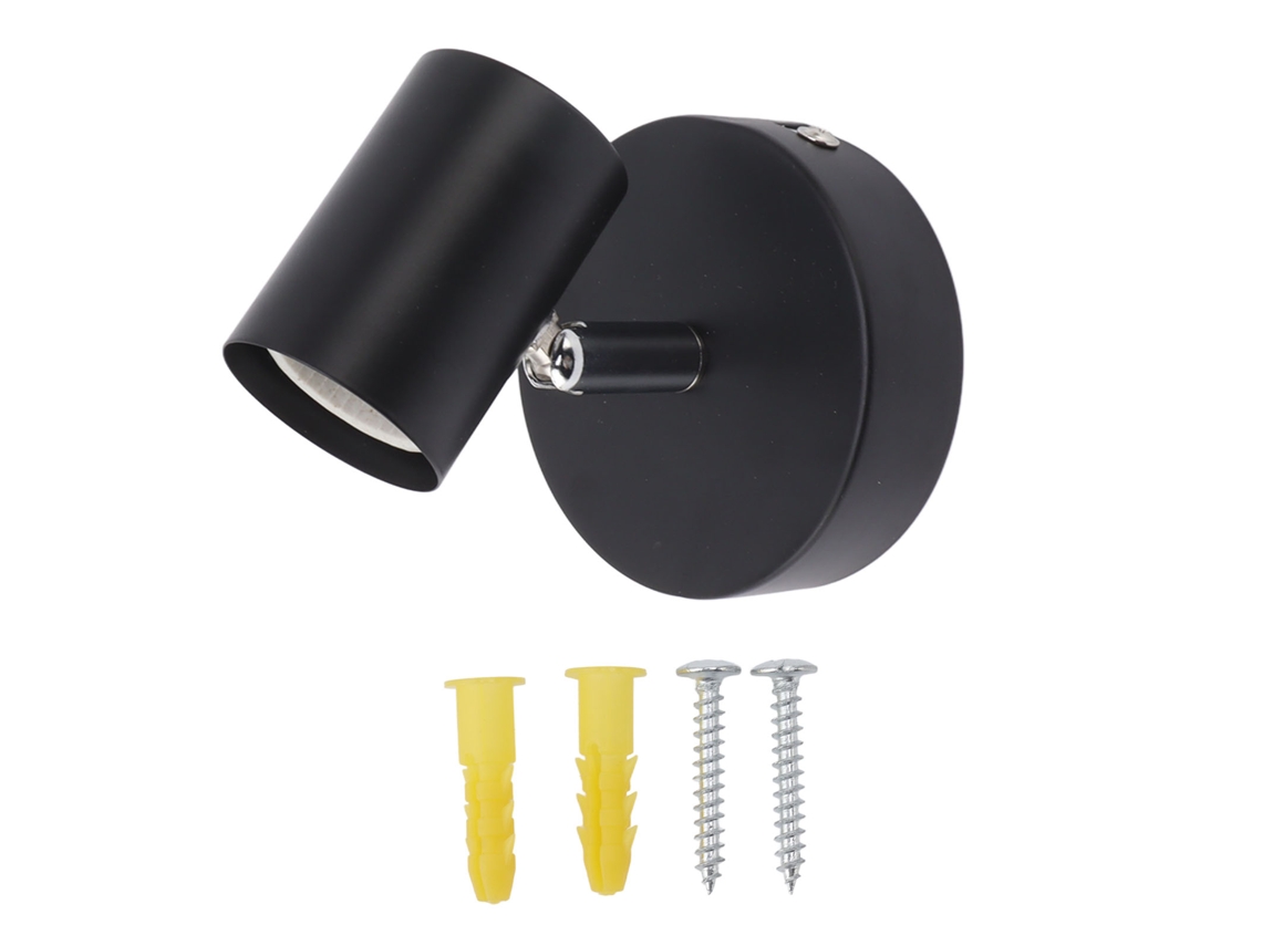 Lámpara de pared moderna ajustable 2026 E26 E27, hierro negro mate, para dormitorio y sala de estar, 85-265 V.