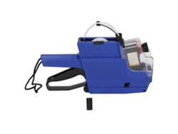 Pistola Etiquetadora De Precios De 10 Dígitos Y 2 Líneas Con Marcador, Herramienta Para Oficina Y Tienda Minorista, Color Azul.