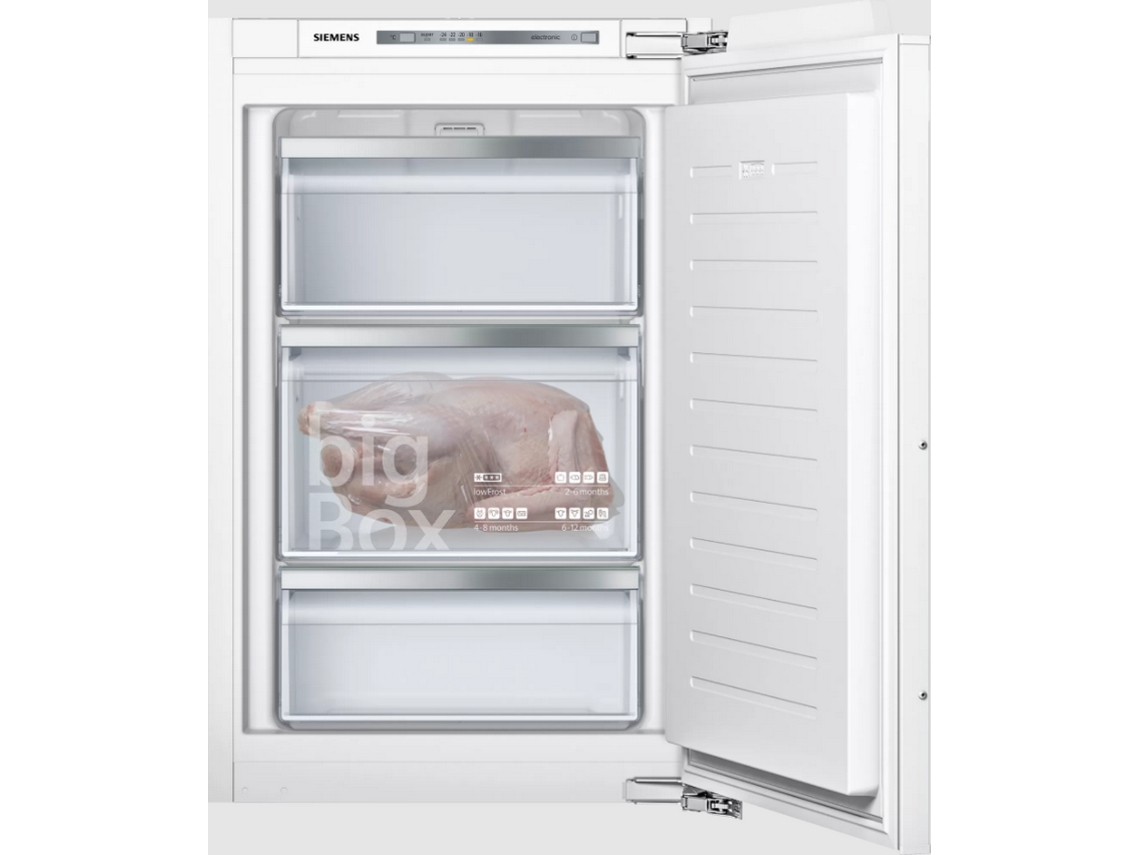 Congelador Vertical Integrable SIEMENS GI21VADE0 (Estático - 87.4 cm - 96 L - Blanco)
