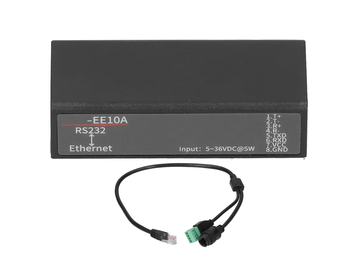 Servidor Serial 5-36v Rs232 A Ethernet Módulo De Interfaz De Transmisión De Red