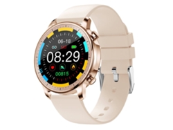 Reloj inteligente Yunzii IP67 resistente al agua, monitor de actividad física dorado