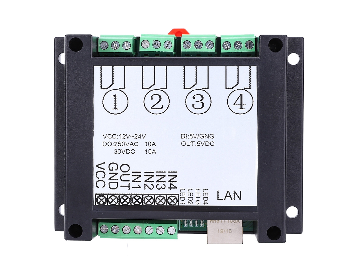 Panel De Control Remoto Nc400 Rj45 W5500, Equipo De Control De Potencia De 12v-24v Con Relé, Negro
