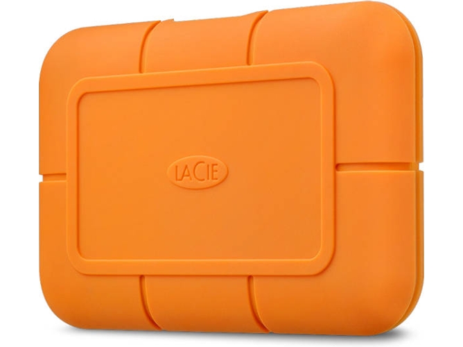 Disco SSD LACIE Rugged (1000 GB - Naranja)