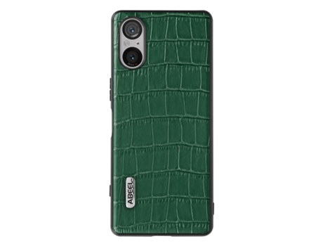 Funda para Samsung, Sony Galaxy Z Fold 2, Galaxy Z Fold 2, Xperia 5 ABEEL Piel Verde