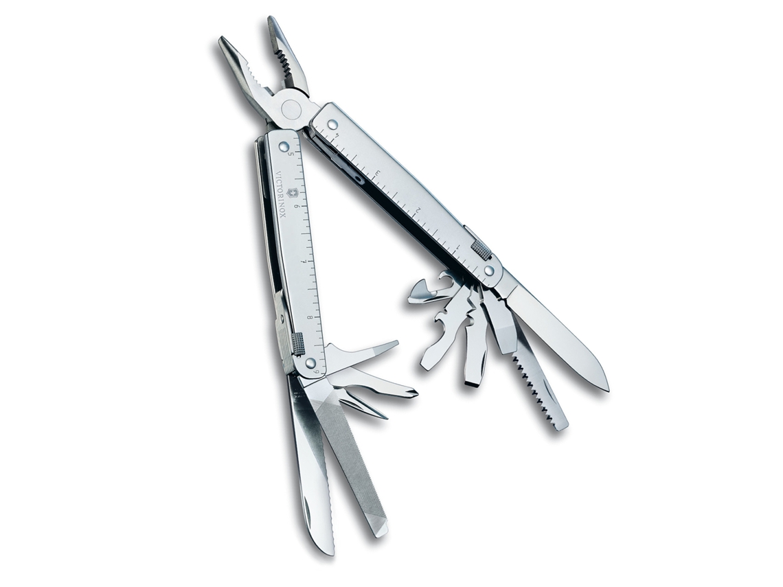 Genuine VICTORINOX Swisstool Multi Tool + Leather Pouch 27 Function Multitool