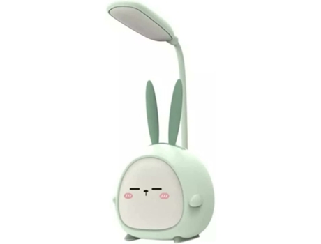 Lámpara de escritorio LED portátil con luz nocturna, lindo conejo, lámpara de lectura plegable recargable por USB para habitación de niños y oficin...