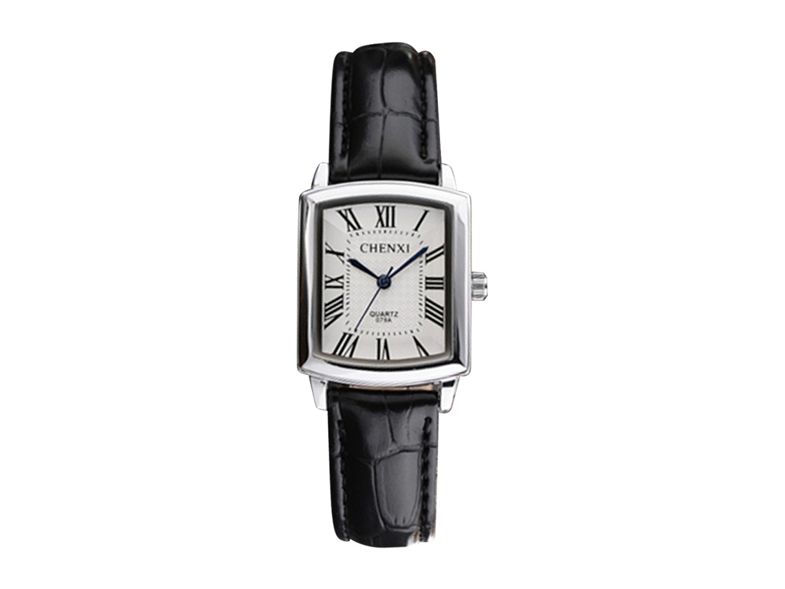 Reloj De Pulsera De Cuarzo Casual Impermeable De Pu Moda Para Mujer Blanco
