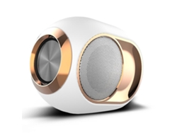Altavoz inalámbrico blanco estéreo con Bluetooth y reproductor Chennnls