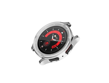 Funda Protectora de TPU con Diseño de Escala para Samsung Galaxy Watch 5 Pro Plata