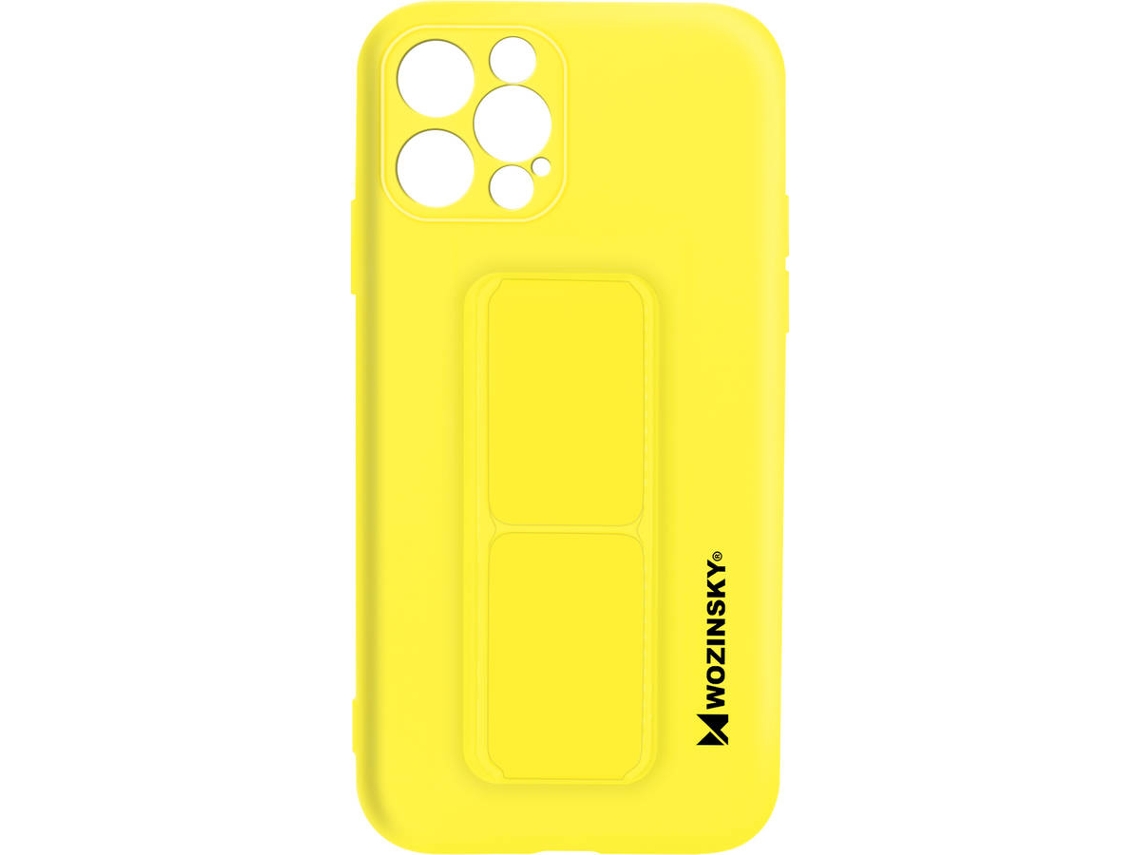 Funda Apple iPhone 12 Pro Max WOZINSKY con Soporte Magnético Plegable (Amarillo)