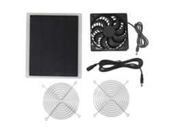 Ventilador solar de 10 W para invernadero, gallinero y caseta de mascotas.