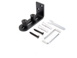 Guía Deslizante Ajustable De Acero Carbón Para Puertas De Granero, Accesorio De Hardware Con Rodillos Suaves Y Silenciosos