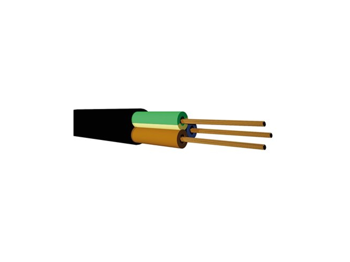 Rollo 100m Manguera Vv-k Flexible (3x1.0mm) Negro