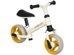 Bicicleta de equilibrio +18 meses Capacidad 25 kg Asiento ajustable Blanco Naranja