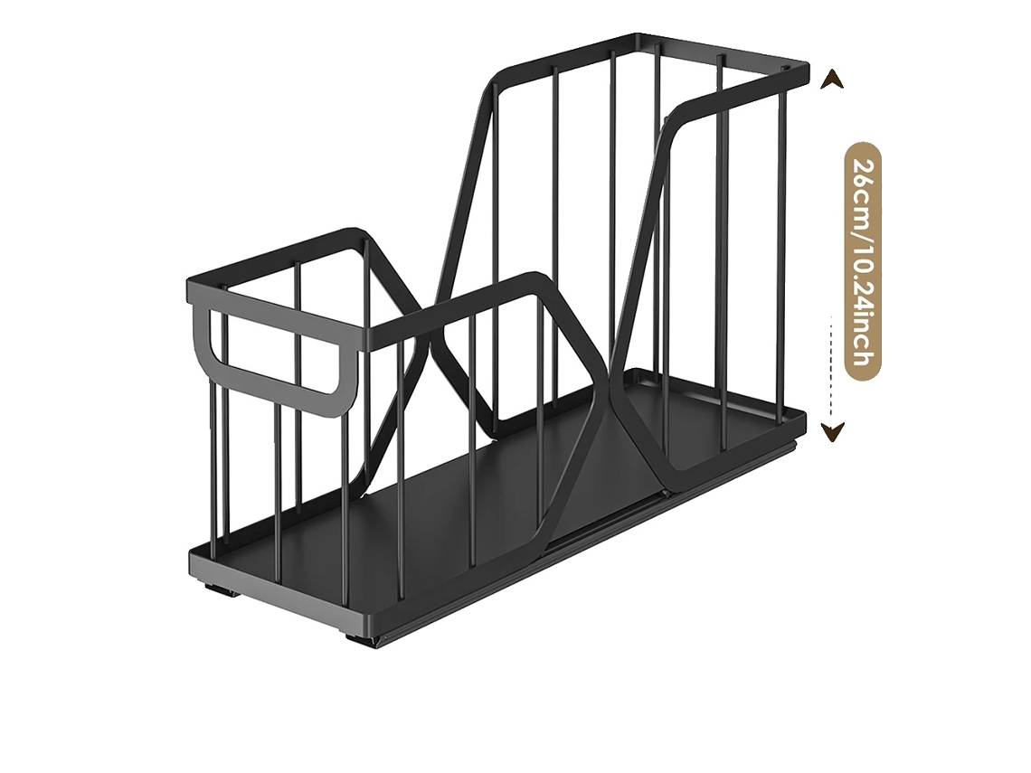 Estante de almacenamiento, construcción metálica, cajones retráctiles, 3012 Bk, 2 piezas OEM