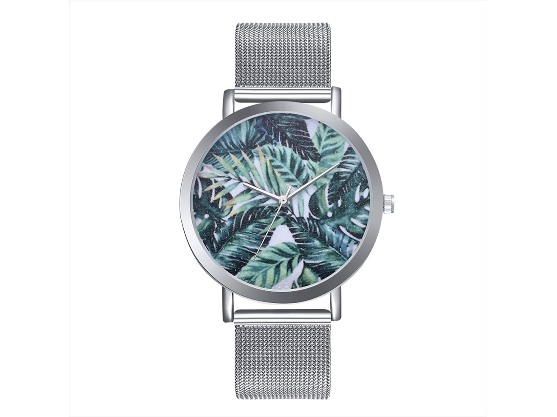 Reloj De Cuarzo Analógico Zhoulianfa Moda Unisex Pulsera Plata Ocio