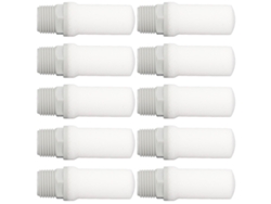 10 Piezas Silenciador Neumático G1/2 1.32mpa Pp Para Válvulas Solenoide, Cilindros - Reductor Ruido Alto