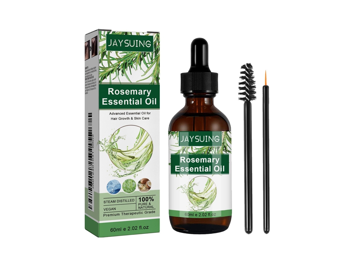 Aceite esencial de romero Jaysuing - Multiefecto - Fortalecedor, hidratante, estimula el crecimiento del cabello, cuidado de la piel