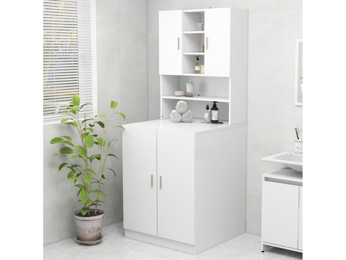 Mueble para lavadora 70,5x25,5x90 cm Blanco Lovely Home