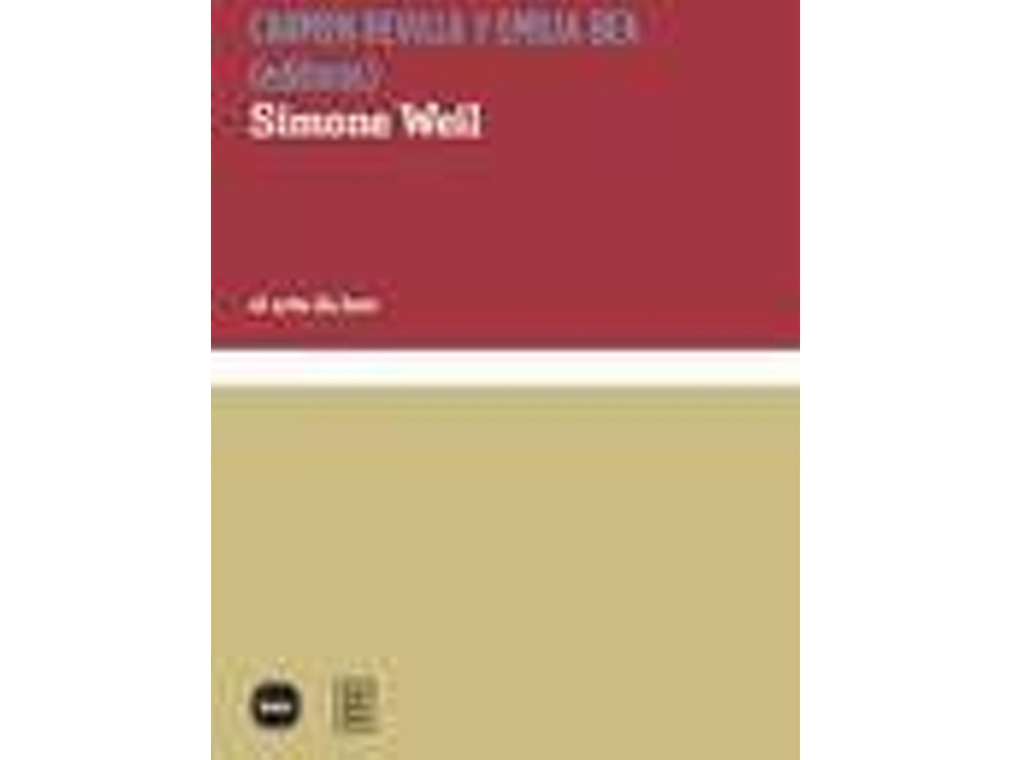 Libro Simone Weil de Vários Autores (Español)