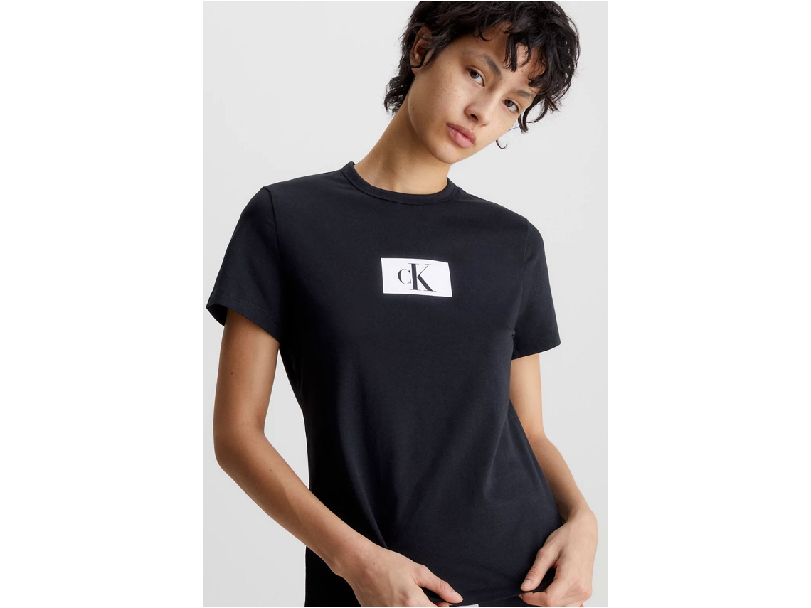 Camiseta CALVIN KLEIN Algod n Mujer L Negro Worten.es