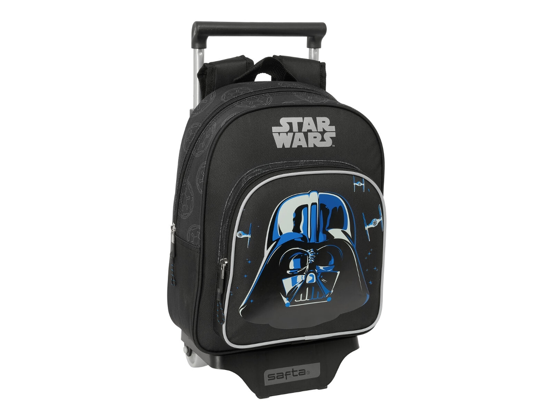 Mochila escolar con ruedas Star Wars Rebellion (poliéster 300D negro)
