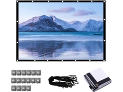 Pantalla De Proyector Hd 4k De 60/72/84/100/120/150/180/200 Pulgadas, Pantalla Portátil Plegable Para